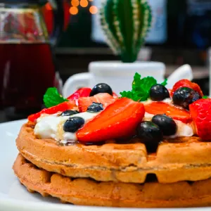 Waffle con Frutas